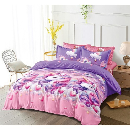 LENJERII ANIMATE 6 PIESE CEARCEAF CU ELASTIC - UNICORNI FERMECATI LENJERII ANIMATE 6 PIESE CEARCEAF CU ELASTIC - UNICORNI FERMECATI