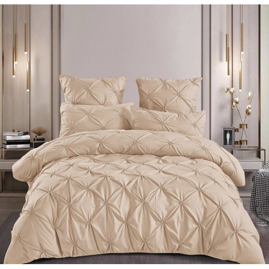                                      Lenjerie de Pat Dublu Finet 6 Piese Cearceaf cu elastic