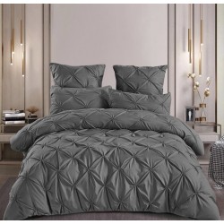                                      Lenjerie de Pat Dublu Finet 6 Piese Cearceaf cu elastic
