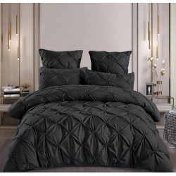                                      Lenjerie de Pat Dublu Finet 6 Piese Cearceaf cu elastic