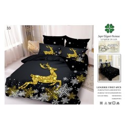                                                       Lenjerie de Pat 6 Piese Finet - Colecția Magică de Crăciun