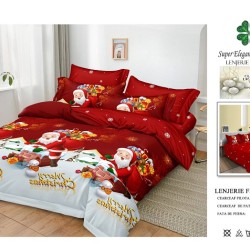                                                     Lenjerie de Pat 6 Piese Finet - Colecția Magică de Crăciun