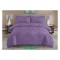                                           Lenjerii de pat 4 Piese Broderie Cearceaf cu Elastic