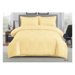                                                     Lenjerii de pat 4 Piese Broderie Cearceaf Normal