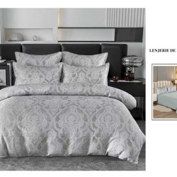                 Lenjerie de Pat cu Inserții Brodate – Set 6 Piese, Pat Matrimonial