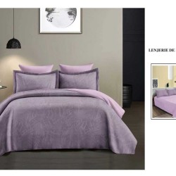                 Lenjerie de Pat cu Inserții Brodate – Set 6 Piese, Pat Matrimonial