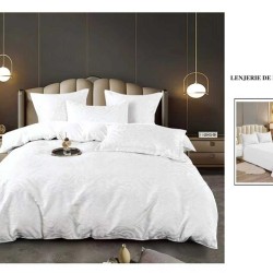                 Lenjerie de Pat cu Inserții Brodate – Set 6 Piese, Pat Matrimonial