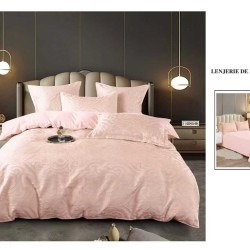                 Lenjerie de Pat cu Inserții Brodate – Set 6 Piese, Pat Matrimonial