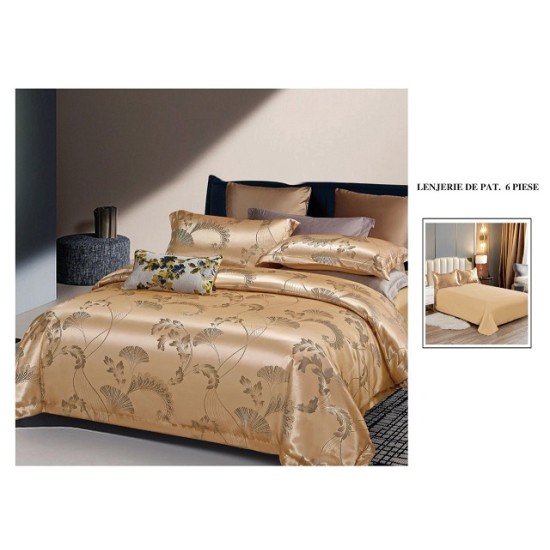                         Lenjerie de Pat Colecția Palais Royal Home – Set 6 Piese, Pat Matrimonial