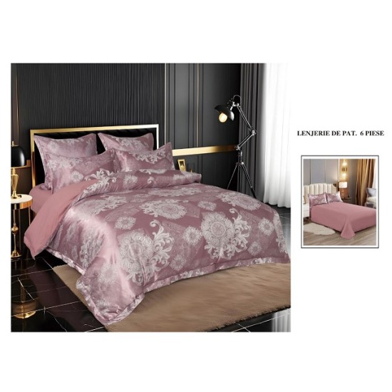                         Lenjerie de Pat Colecția Palais Royal Home – Set 6 Piese, Pat Matrimonial