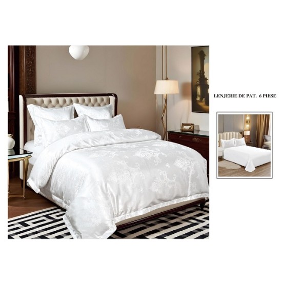                         Lenjerie de Pat Colecția Palais Royal Home – Set 6 Piese, Pat Matrimonial